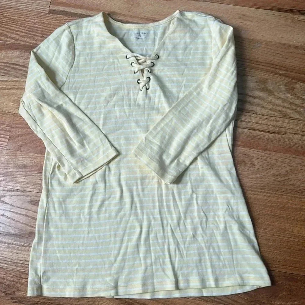 Studio Works Vneck Soft Cotton Fitted Shirt
